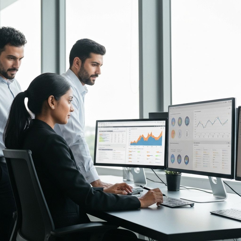 EHSQ professionals analyzing software data